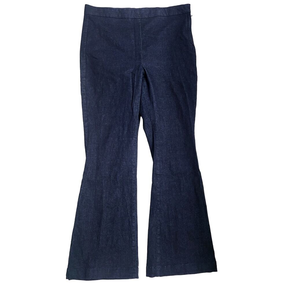 Vintage Express Dark Blue Super High Rise Flare Jeans - 16T